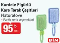 NATURALOVE KURDELE FİGÜRLÜ KARE TARAK ÇEŞİTLERİ fiyat ve kampanya bilgisi